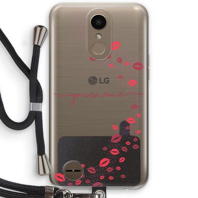 Kusjes: LG K10 (2017) Transparant Hoesje met koord