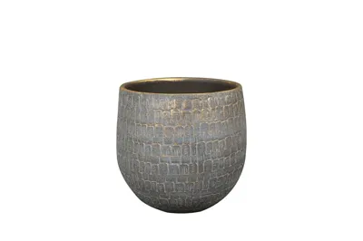 Pot renzo d18h16cm antraciet