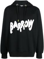 BARROW hoodie en coton à logo imprimé - Noir