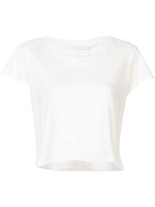 John Elliott t-shirt crop - Blanc