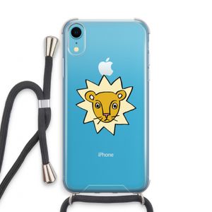 Kleine leeuw: iPhone XR Transparant Hoesje met koord