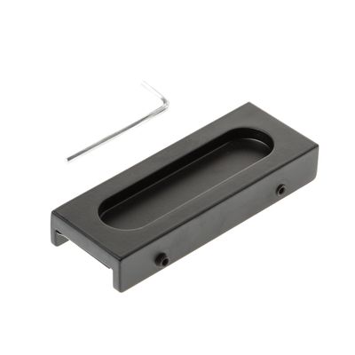 Schuifdeurkom opschr.zwart 100x38mm tbv Cubo