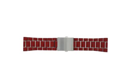 Horlogeband Diesel DZ7480 Staal Rood 28mm
