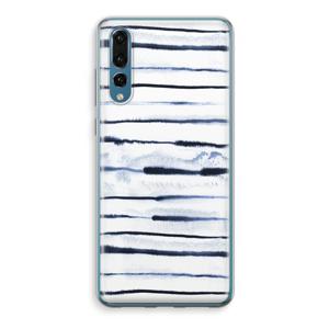 Ink Stripes: Huawei P20 Pro Transparant Hoesje