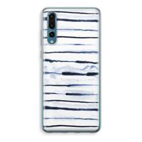 Ink Stripes: Huawei P20 Pro Transparant Hoesje - thumbnail