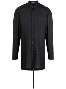 Ann Demeulemeester chemise en popeline Cesar à manches longues - Noir