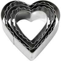 Creativ Company Uitsteekvormen, harten, afm 8 cm, 5 stuk/ 1 doos