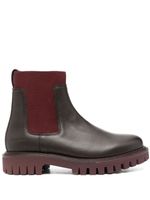 Tommy Hilfiger bottines chelsea Premium à semelle épaisse - Rouge