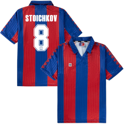 Meyba - Barcelona Retro Voetbalshirt 1989-1992 + Stoichkov 8