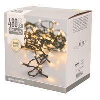 Kerstverlichting warm wit buiten 480 lampjes lichtsnoer 3600 cm - thumbnail
