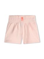 Dkny Kids short en coton à logo imprimé - Rose - thumbnail