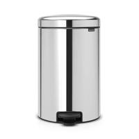 Brabantia NewIcon Pedaalemmer 20 L - Brilliant Steel - thumbnail