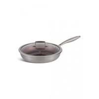 Edënbërg Exclusive Line - Hapjespan Keramisch - 22 cm - 3-laags antiaanbaklaag - Zilverkleurig, RVS