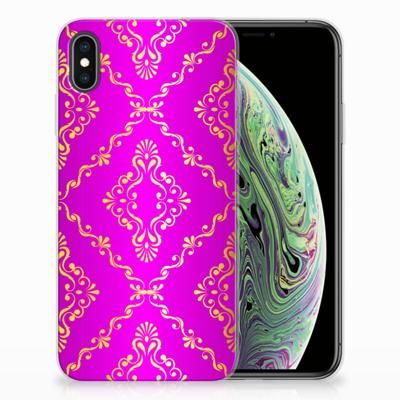 Siliconen Hoesje Apple iPhone Xs Max Barok Roze
