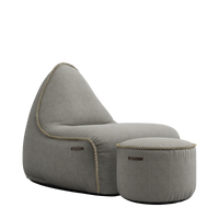 Medley Lounge Chair & Pouf - thumbnail