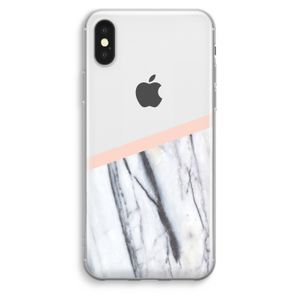 A touch of peach: iPhone XS Max Transparant Hoesje