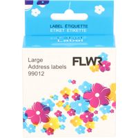 FLWR Dymo 99012 adreslabel 36 mm x 89 mm wit labels - thumbnail
