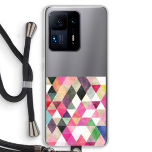 Gekleurde driehoekjes: Xiaomi Mi Mix 4 Transparant Hoesje met koord