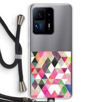 Gekleurde driehoekjes: Xiaomi Mi Mix 4 Transparant Hoesje met koord