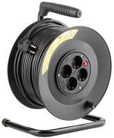 Technik Kabelhaspel H05 3x1,5qmm 50m zwart - 1167274