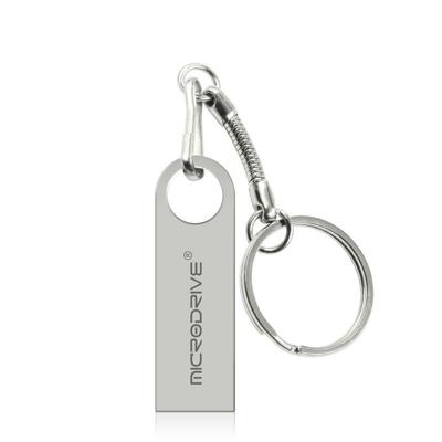 MicroDrive 16GB USB 2 0 metalen waterdichte hoge snelheid U disk (grijs)