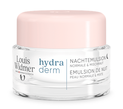 Louis Widmer Crème Hydraderm Nachtemulsie Licht Geparfumeerd 50ml