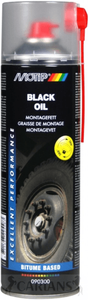 motip montagevet zwart spray 090300 500 ml