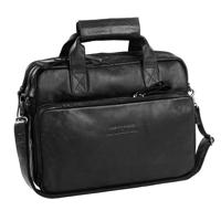 New Looxs by Chesterfield Leren Fietstas / Schoudertas Geneva 15.6&apos;&apos; Zwart