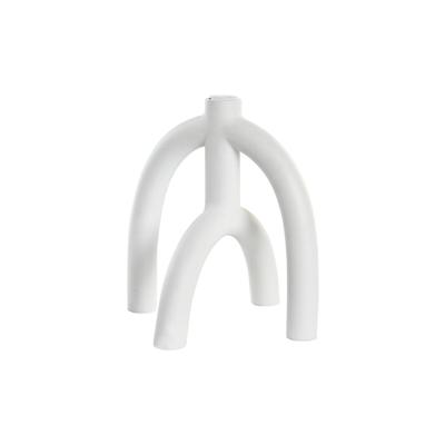 Kandelaar DKD Home Decor Scandi 21,5 x 21,5 x 23 cm Wit Hars