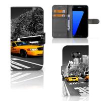 Samsung Galaxy S7 Edge | Flip Cover | New York Taxi
