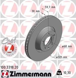 Remschijf Coat Z 100331820