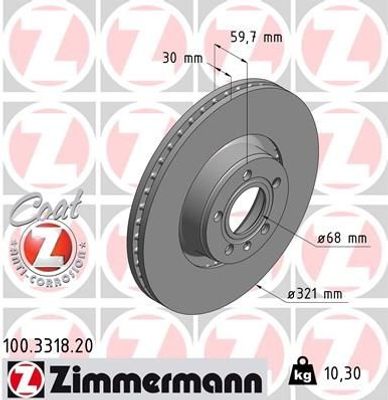 Remschijf Coat Z 100331820
