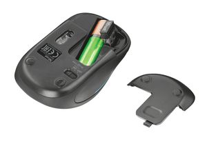 Trust Yvi FX Wireless Mouse muis 22333, 800 - 1600 dpi, Meerkleurige leds