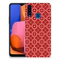 Samsung Galaxy A20s TPU bumper Batik Rood - thumbnail