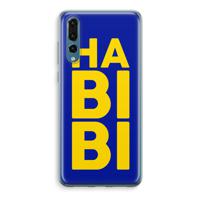 Habibi Blue: Huawei P20 Pro Transparant Hoesje - thumbnail
