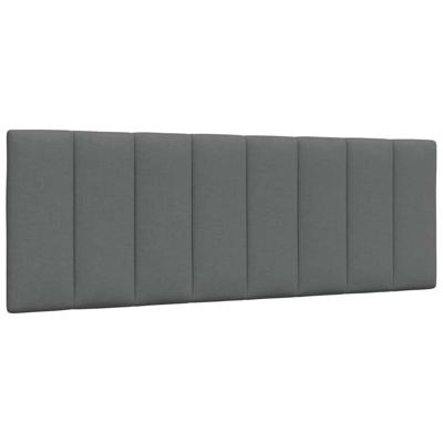 Hoofdbordkussen "Hanko" 120 cm stof grijs