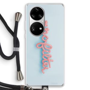 #nofilter: Huawei P50 Pro Transparant Hoesje met koord