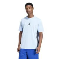 Adidas Essentials 3-Stripes Single Jersey T-Shirt Heren Blauw - Maat XS - Kleur: LichtblauwZwart | Soccerfanshop