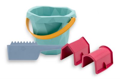 Zsilt strandset junior 20 cm groen/rood/blauw 4 delig