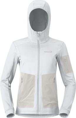 Norrona Falketind Warm2 Stretch Hood Fleece Dames Snow White S