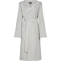 Cawö Cawo Dames Badjas extra licht met Capuchon 6140 silber 42