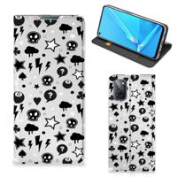 Mobiel BookCase OPPO A52 | A72 Silver Punk