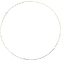 Creativ Company Metalen draadring, d 20 cm, dikte 3 mm, wit, 5 stuk/ 1 doos Creativ Company Metalen draadring, d 20 cm, dikte 3 mm, wit, 5 stuk/ 1 doos