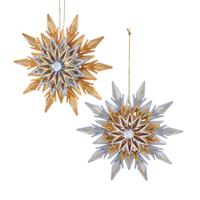 Ornament plastic sneeuwvlok l10cm Kurt S. Adler - Kurt s adler