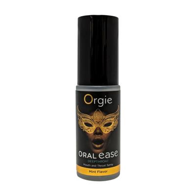 Orgie Oral Ease Deepthroat - Spray para la boca y la garganta - Sabor a menta - 0.5 fl oz / 15 ml