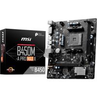 MSI B450M-A Pro MAX II Moederbord Vormfactor Micro-ATX Moederbord chipset AMD® B450