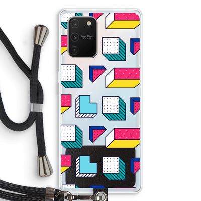 8-bit N°7: Samsung Galaxy S10 Lite Transparant Hoesje met koord