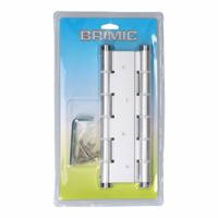 Scharnier Micel BS10 M57004 Zilverkleurig Aluminium 180 x 33 mm Dubbele actie