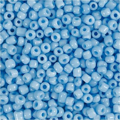 Creativ Company Rocailles, d 3 mm, afm 8/0, gatgrootte 0,6-1,0 mm, turquoise, 25 gr/ 1 doos