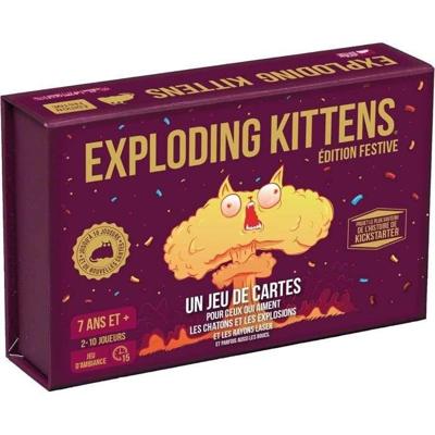 Gezelschapsspel - ASMODEE - Exploding Kittens: Festive Edition - Voor volwassenen - Duur 15 min
